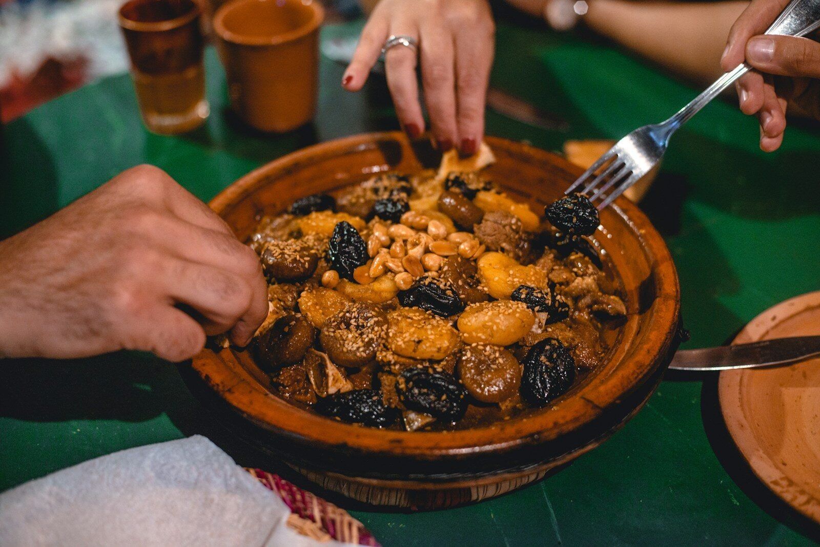 Moroccan food tour — traditional tagine in Marrakech
